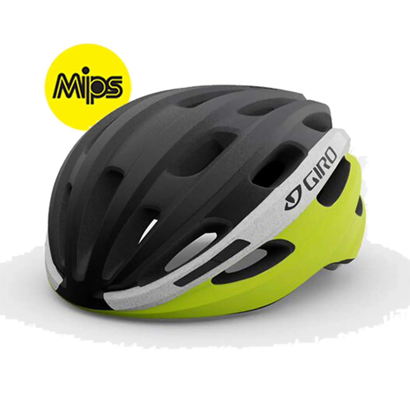 CASCO GIRO ISODE MIPS MAT BLACK FADE/HIGHLIGHT YELLOW