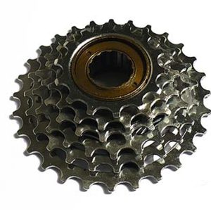 PIÑON ATORNILLADO 6V. (14-28) CROMADO COMPATIBLE / GENERICO ACERO