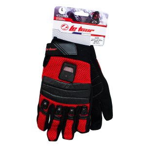GUANTES LE TOUR MALLA ROJO (L) PKG-242 D/LARGO