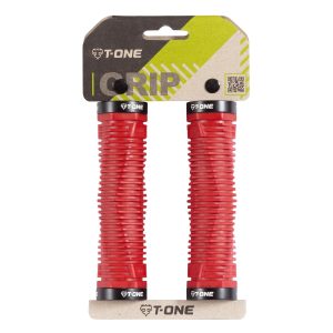 PUÑO DNA T-ONE T-GP49 ROJO 2 LOCK ACANALADO GEOMETRICO