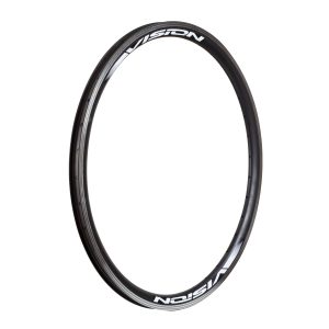 LLANTA 24 VISION ALUMINIO NEGRA  DOBLE PARED 36H