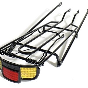 PARRILLA MTB 24 NEGRA CON REFLECTOR COMPATIBLE / GENERICO
