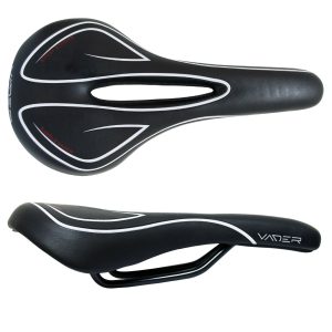 SILLIN VADER ADULTO NEGRO LINEAS BLANCAS PERFORADO SIN CARRO
