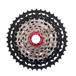 PIÑON SEQLITE ULTRA LIGHT 11 / 42 T 10 VEL. CR MO 7075 ALU. MTB CASSETTE S10-1142Ast (260g)