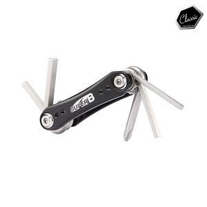 HERRAMIENTA PLEGABLE SUPER B 7 EN 1 TB-FD30 GRIS PORTATIL 7 FUNCIONES