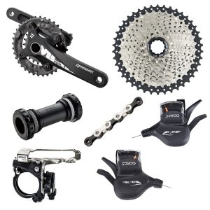 TRANSMISION SET S-RIDE 2X10V (11-42T) PIÑON/CAMBIO/MANILLAS/CAMBIADOR/CADENA/VOLANTE