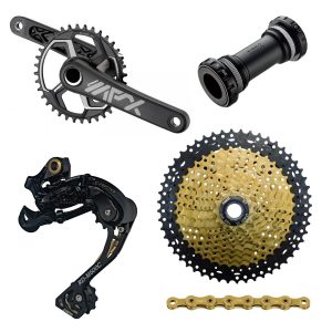 TRANSMISION SET S-RIDE 1X12V (11-52T) PIÑON/CAMBIO/MANILLAS/CADENA/VOLANTE