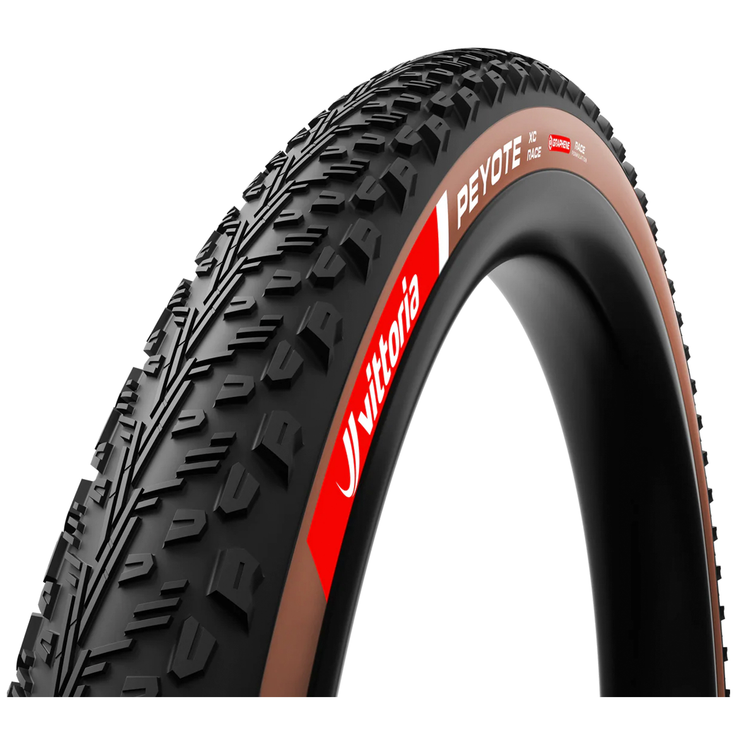 NEUMATICO VITTORIA PEYOTE 29X2.4 XC RACE BROWN-BLK-BLK G2.0 29X2.4 TLR RACE GRAPHENE + SILICA