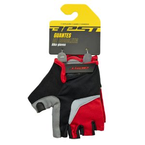 GUANTES BEST DEDOS CORTOS MOD. SB-01-7003 B ROJO TALLA L