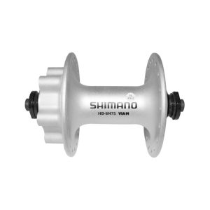 MAZA SHIMANO HB-M475 DEL. 36H SILVER 6-PERNOS OLD: 100MM AXEL: 108MM FOR DISC BRAKE, IND. PACK EHBM4