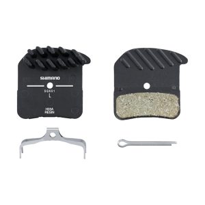 PASTILLA FRENO SHIMANO RESINA W/ FIN (H03A-RF), PAD SPRING, W/SPLIT PIN 1 PAIR, IND.PACK EBPH03ARFA